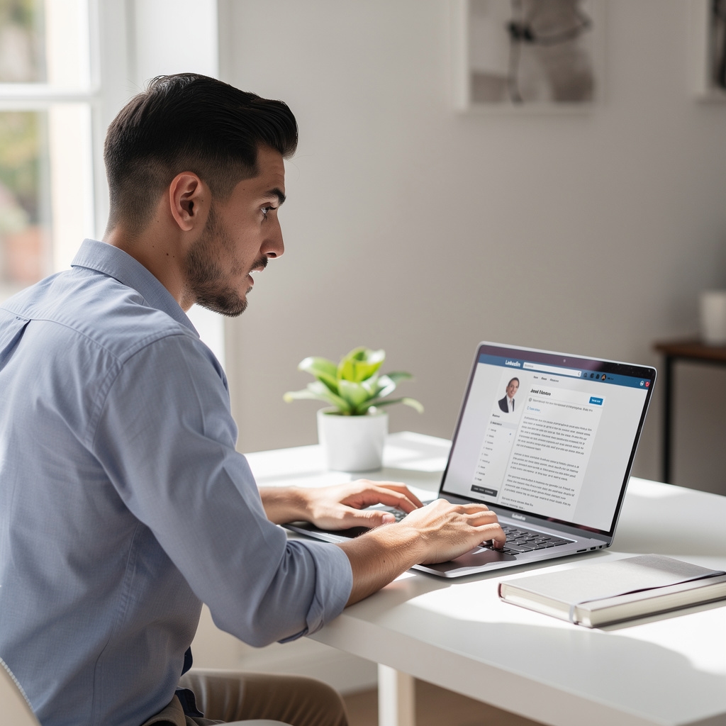 Consultor transformando su perfil de LinkedIn en herramienta de captación